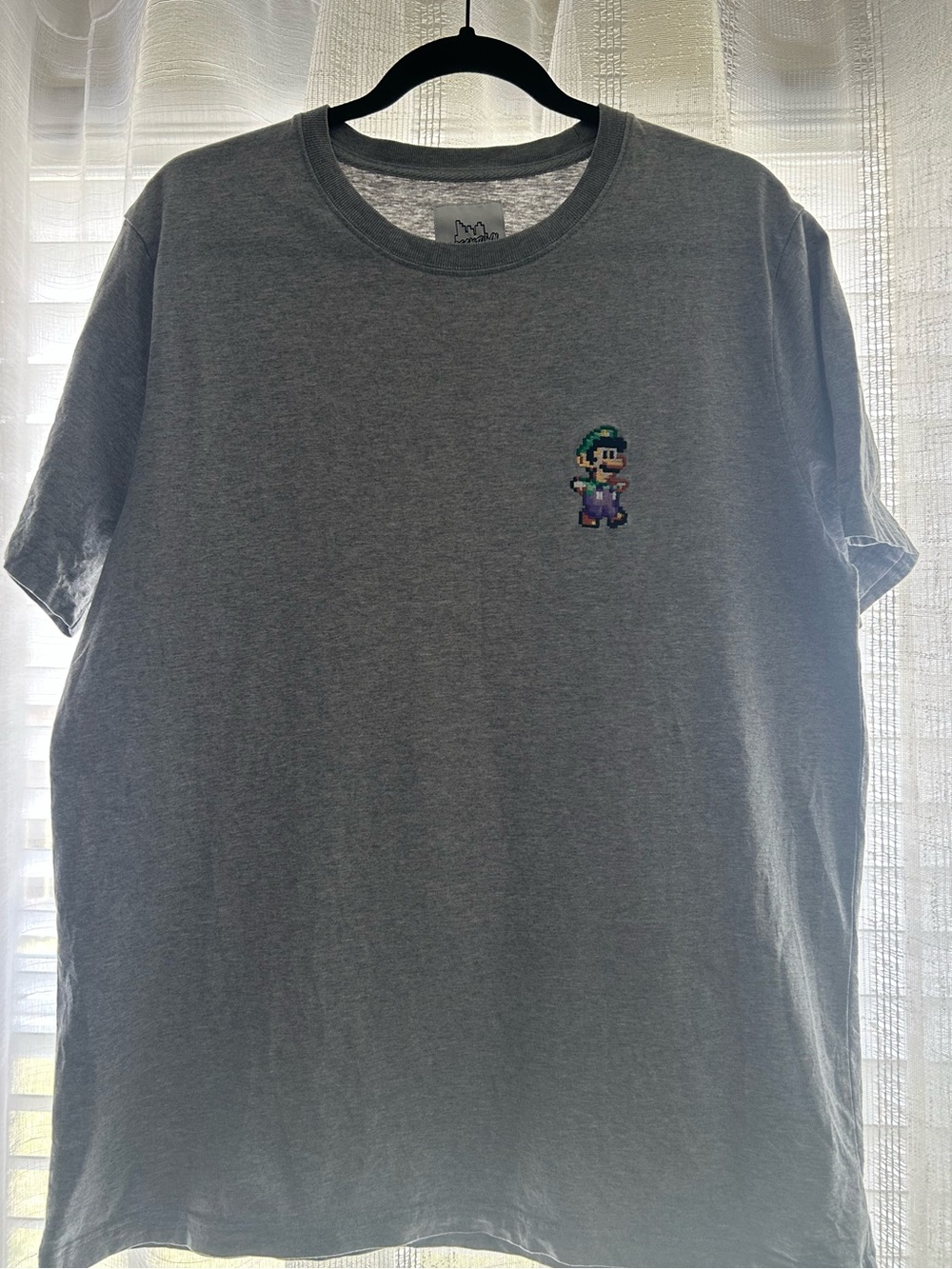 Bricktown x Mario Kart - Pixel Luigi Chest Graphic Tee